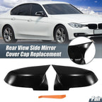 1 Pair Mirror Cover Cap Gloss Black for BMW X1 328i 125i 330i 320i 220i