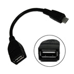 Micro USB Male to USB 2.0 Female OTG Adapter Cable for All Models (2019-2025)