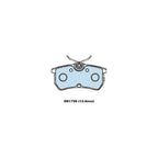 Rear Disc Brake Pads Set for Ford Fiesta Duratec 2.0L FWD (2007-2008)