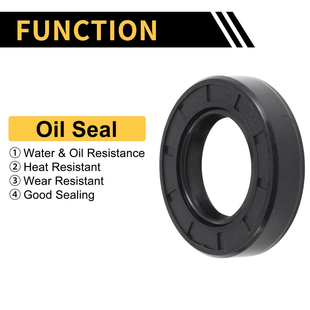 Set of 5 Oil Seal Rotary Shaft Seal NBR Rubber 30x52x12mm