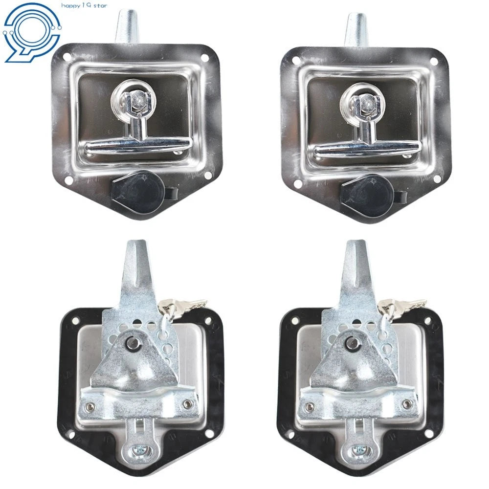 Set of 4 T-Handle Locks for RV Truck Tool Box (Fits Various Models)