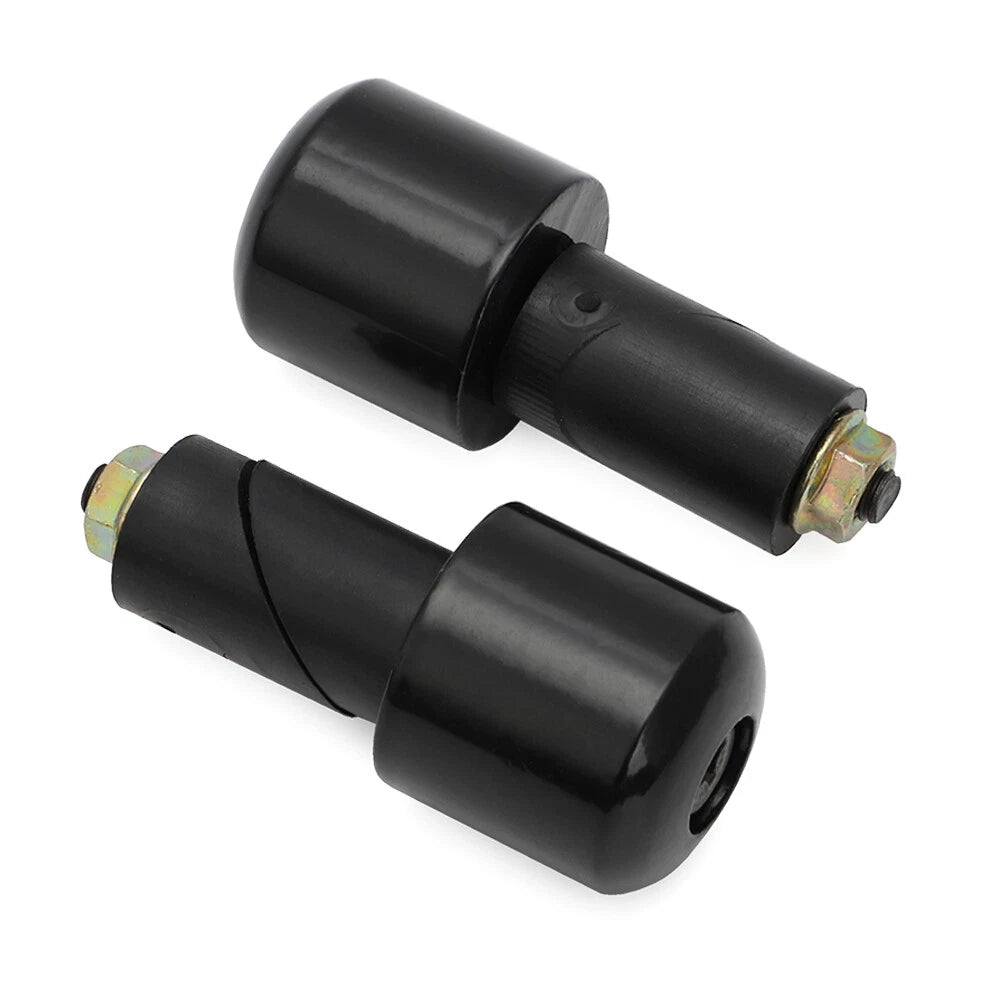 Set of 2 Heavy Weight Anti Vibration Grip Plug Caps for Motorcycle 7/8"