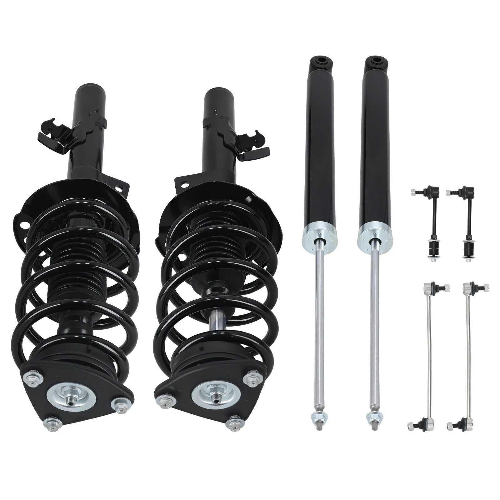 Front Rear Struts w/Spring Sway Bar End Links for Ford Escape (2014–2018)