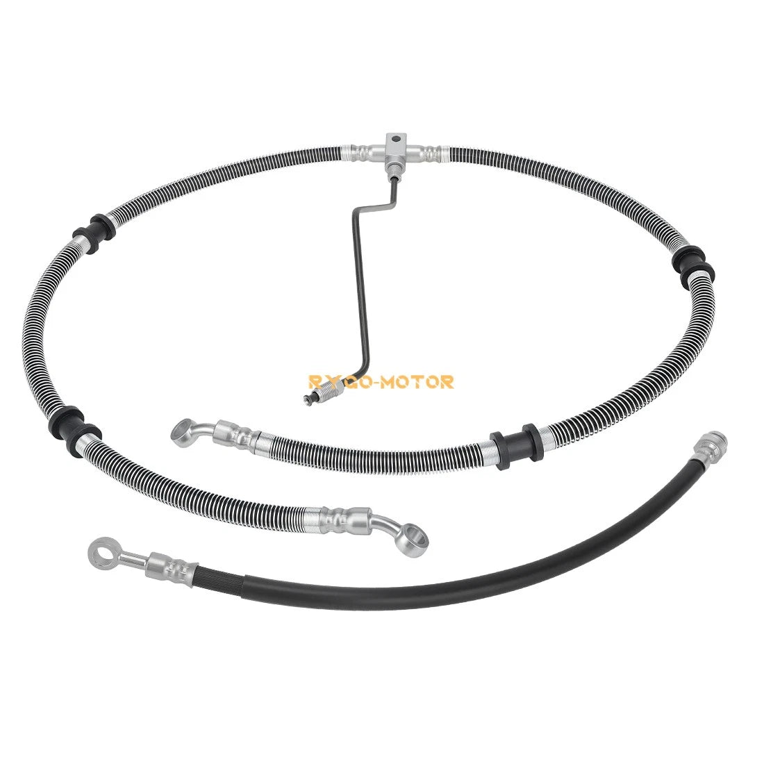 Front Brake Hose Line Pipe Kit for Yamaha Grizzly 450 4x4 YFM450 (2007–2010)