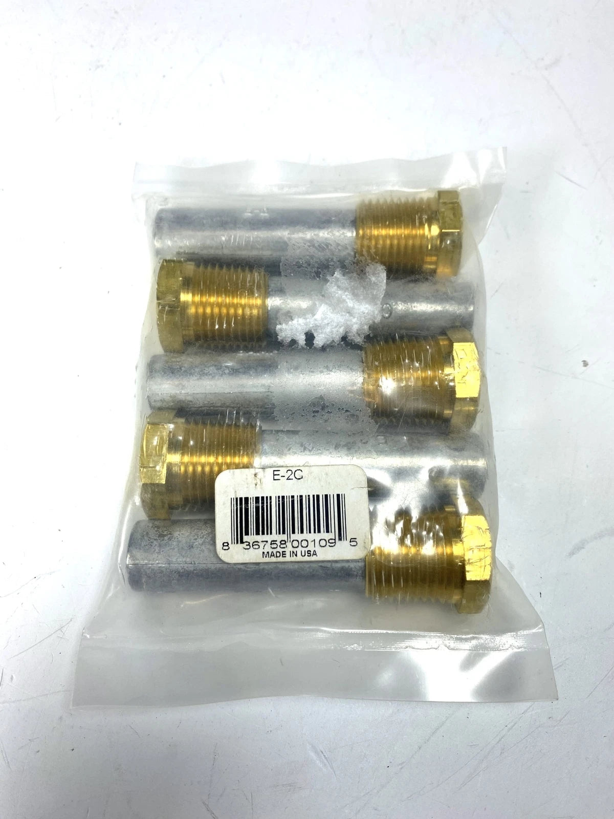5 Pack Zinc Anode 1/2" Plug 5/8" x 2" for Camp E-2C