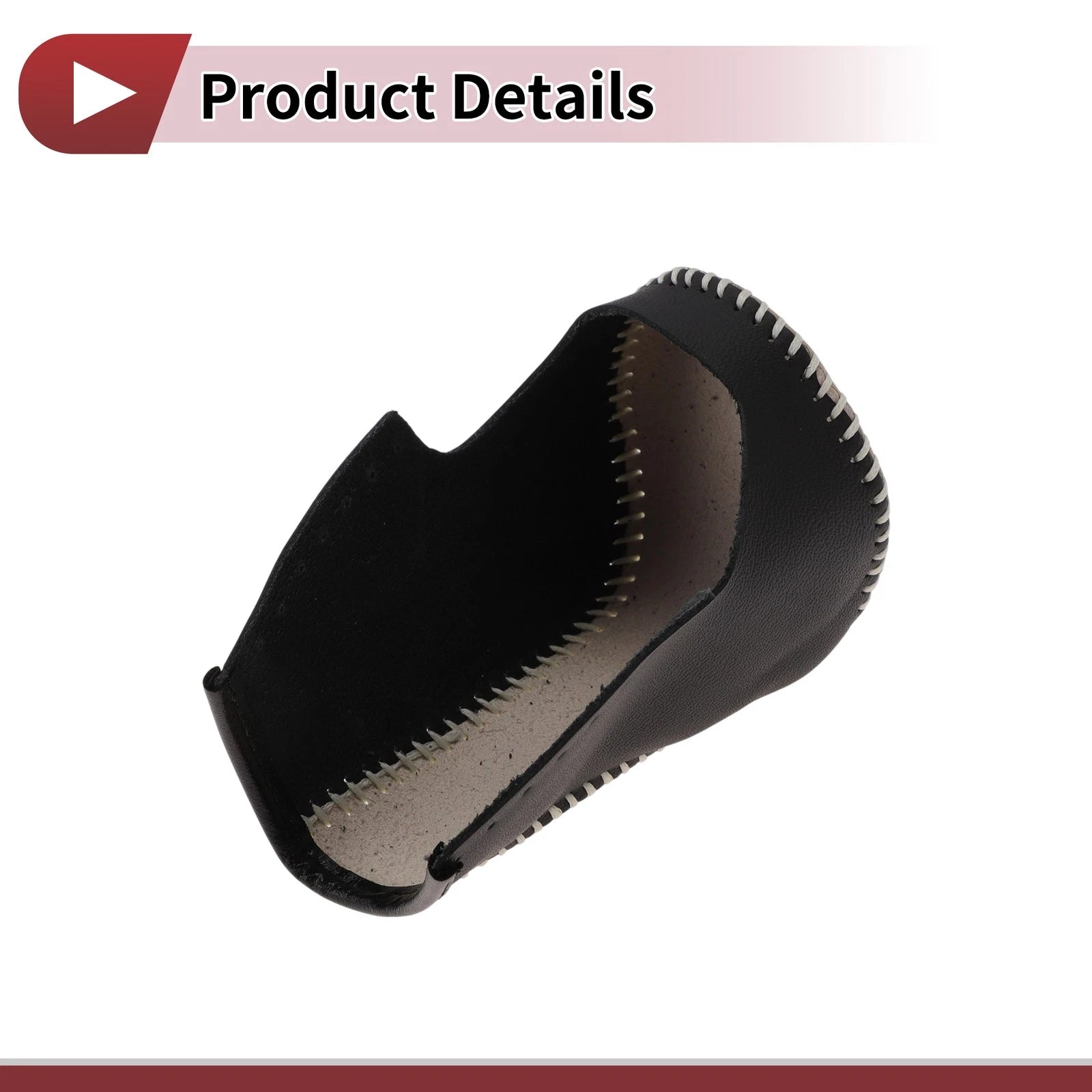 1Pc Gear Shift Knob Cover for Honda Accord 8 (2008–2012) Black Beige Leather