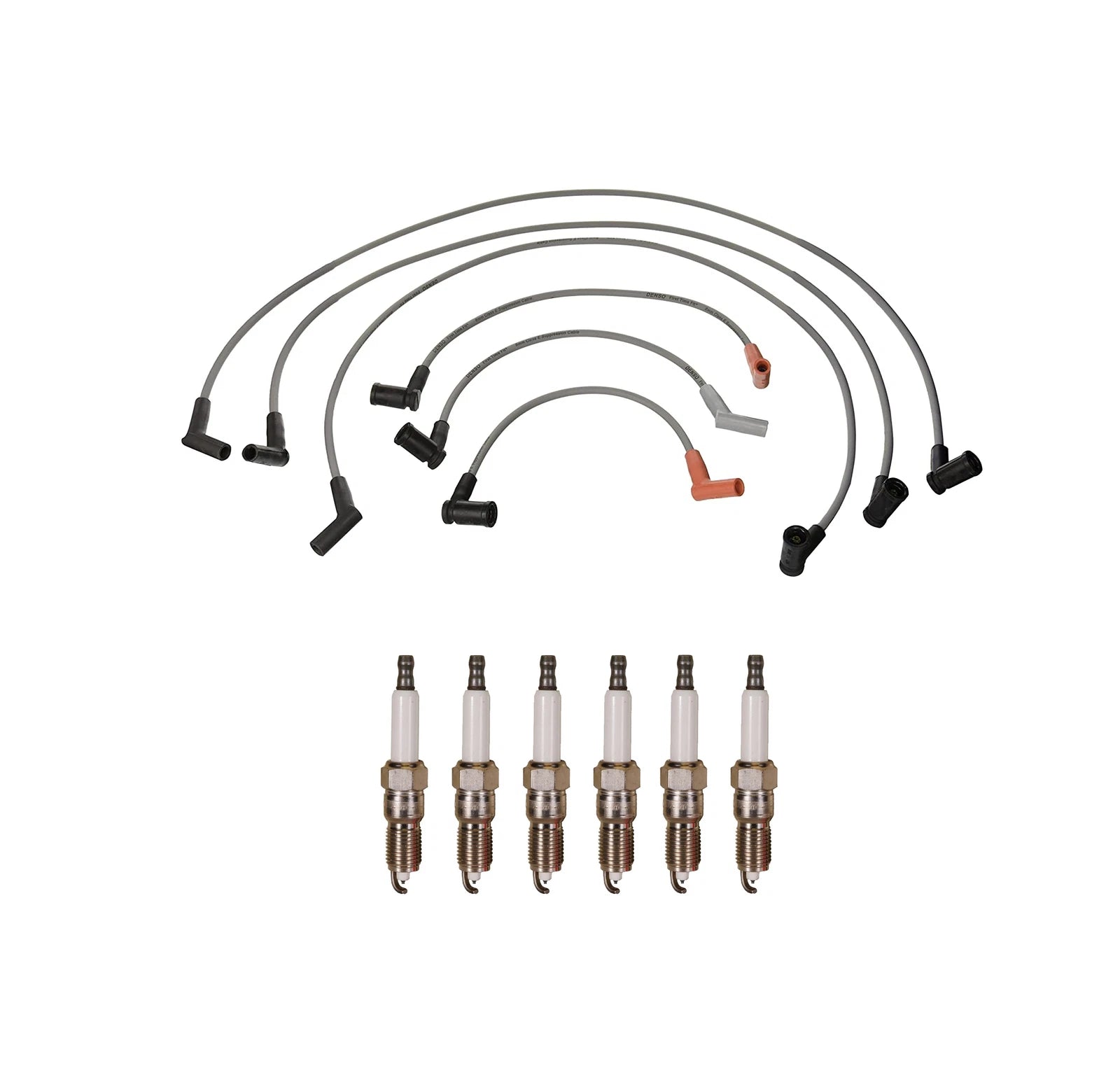 Denso Wire Set & 6 Double Platinum Spark Plugs for Ford 4.2 V6 (2000–2003)