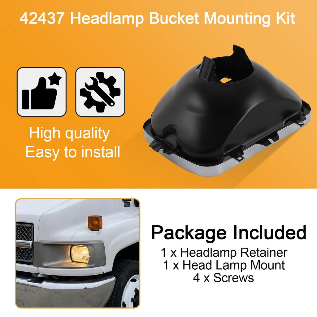 Headlight Support Bracket Mounting Kit for Chevy GMC