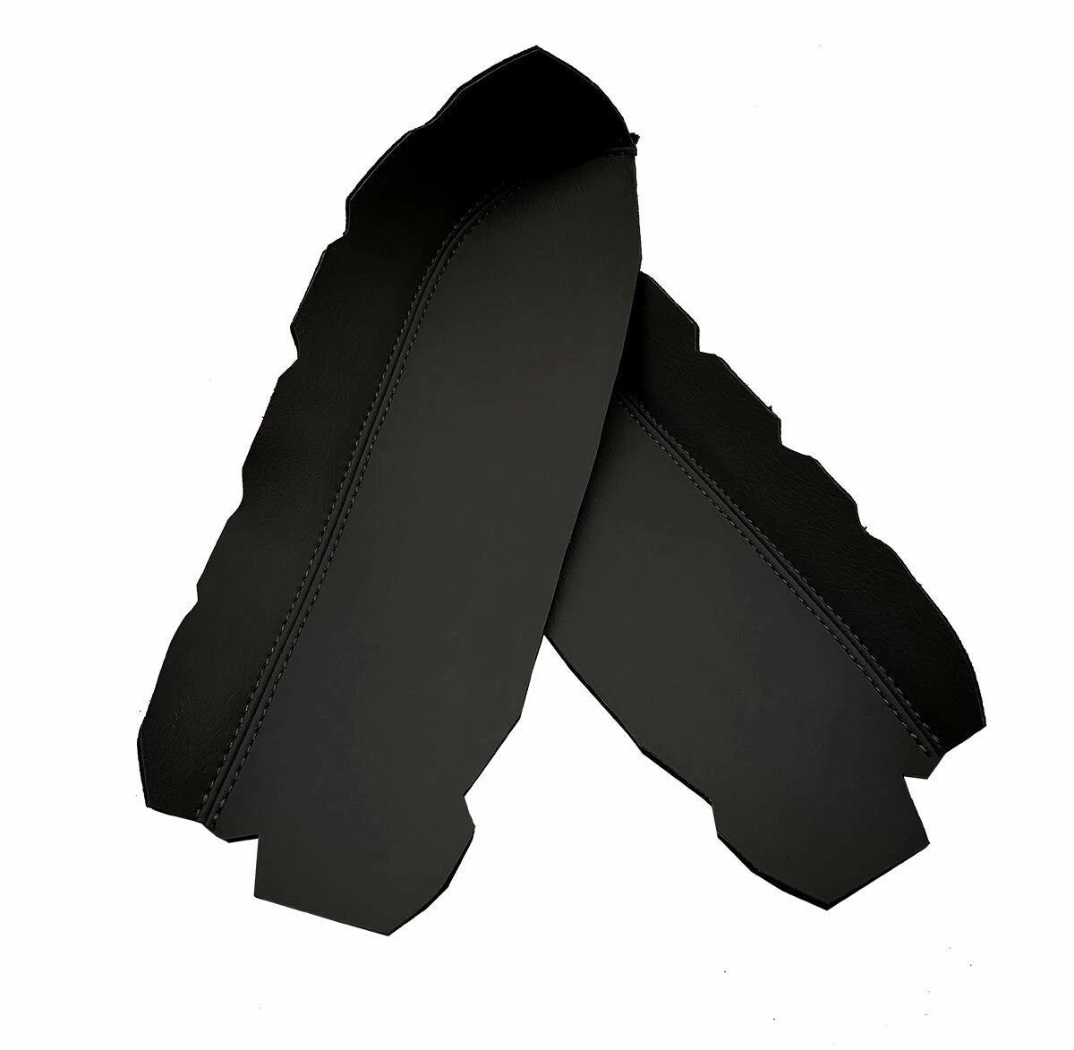 Front Armrest Door Panel Cover for Toyota 4Runner (2003–2009) Black PVC Leather