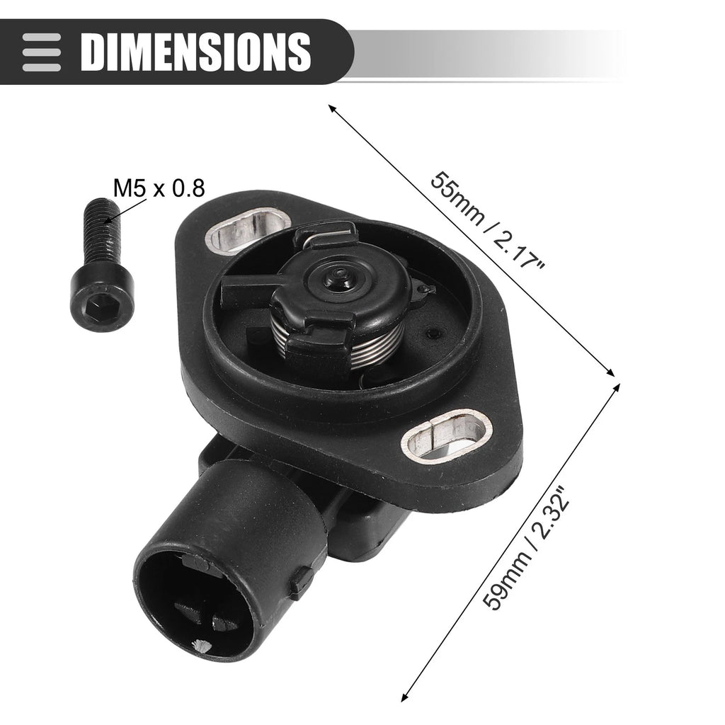 2X Throttle Position Sensor for Honda Accord (1994–1995) No. 37825PAAA01