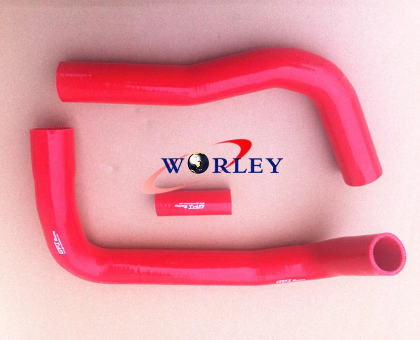Silicone Hose for Toyota Landcruiser HJ75 2H Radiator (1984-1990) RED