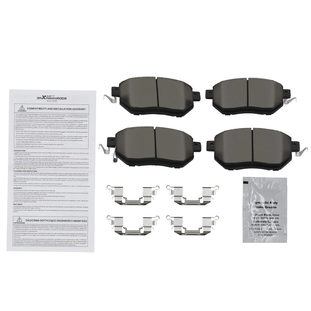 Front Ceramic Brake Pads Set for Nissan Murano/Altima (2003-2012)