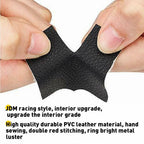 Shift Knob & Boot Cover for Honda (Universal, Black Suede, Red Stitch)