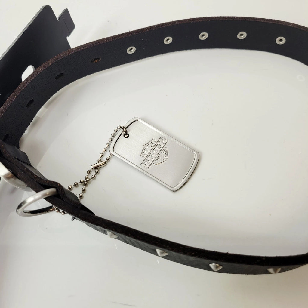 Large Cone Stud Dog Pet Collar for Harley-Davidson (MPC26208L)