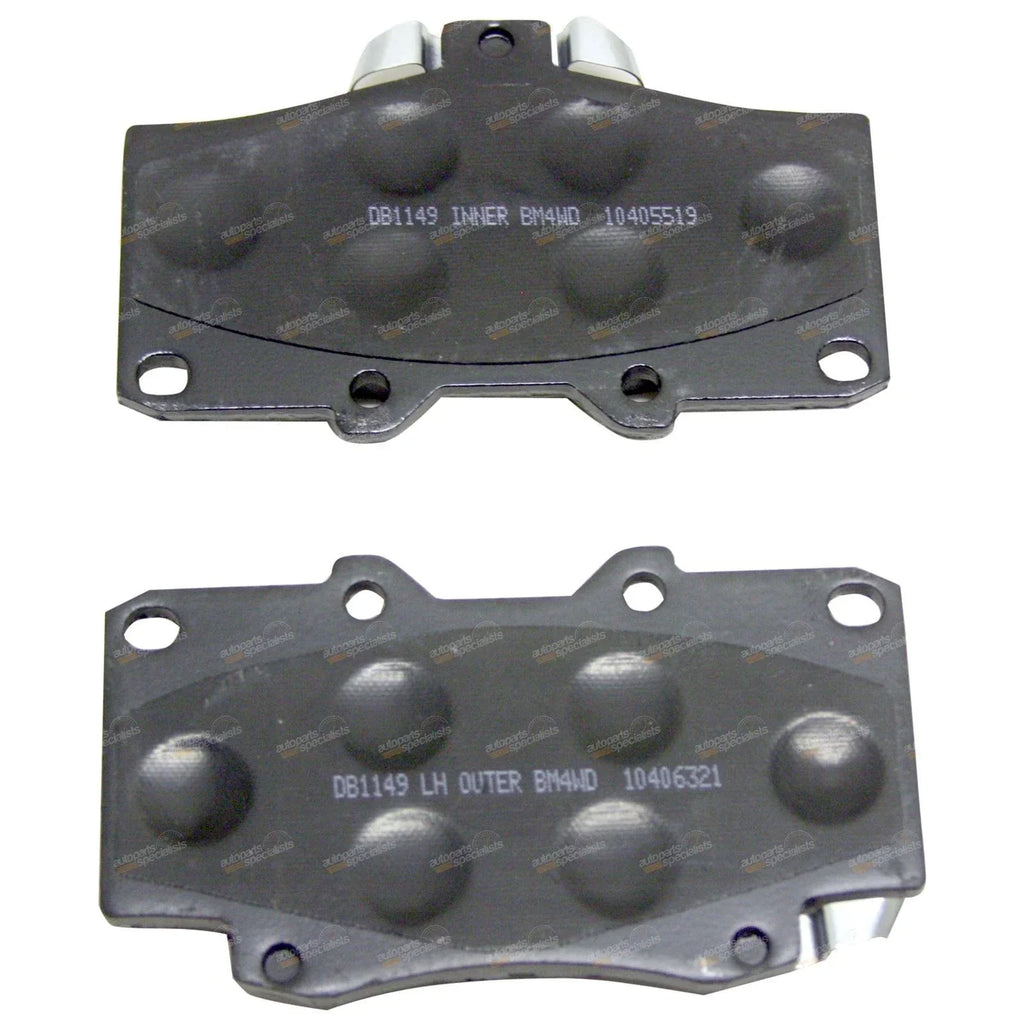 4x4 Front Disc Brake Pads for Toyota Landcruiser HZJ75 HZJ70(1990–1999)