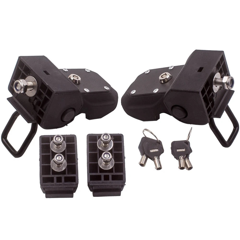 Anti-Theft Hood Lock Latch Kit for Jeep Wrangler JL JLU (2018–2023) Pair