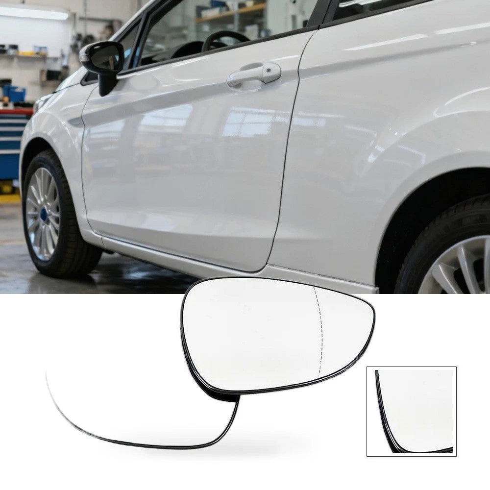 Passenger Right Side Mirror Glass for Ford Fiesta (2009–2015)
