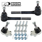 Set of 4 Front Outer Tie Rod Lower Ball Joints for Chevy GMC