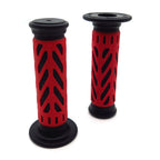 Red Gel Hand Grips 25mm for Kawasaki Brute Force Prairie (2003–2023)