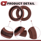 2X Oil Seal Rotary Shaft Seal for Various Models (35x55x12mm) FKM Rubber