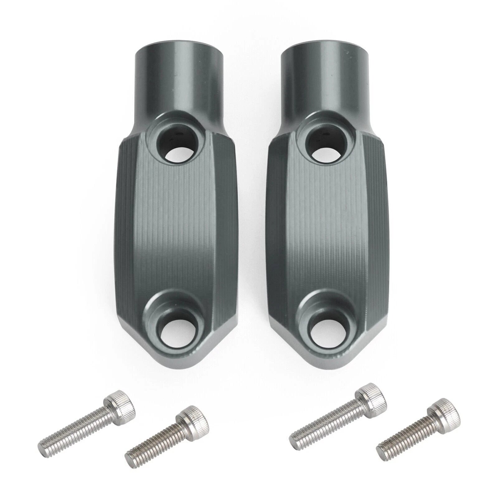 CNC Master Cylinder Clamp with 10mm Mirror Mount for 22mm Handlebar T9