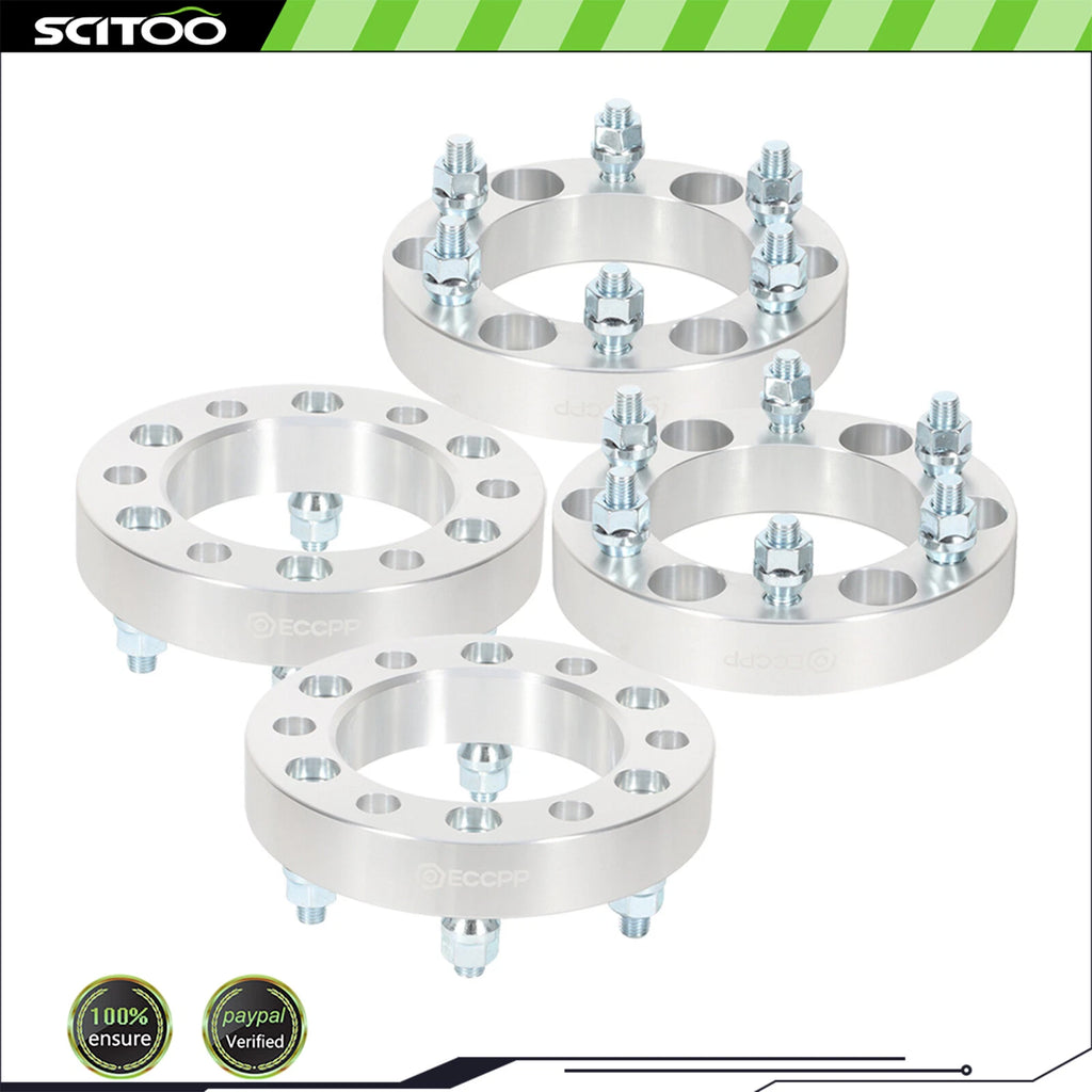 4X Wheel Spacers 6x5.5 1.25" 12x1.5 for Toyota Tacoma Lexus Chevrolet Colorado (2005–2023)