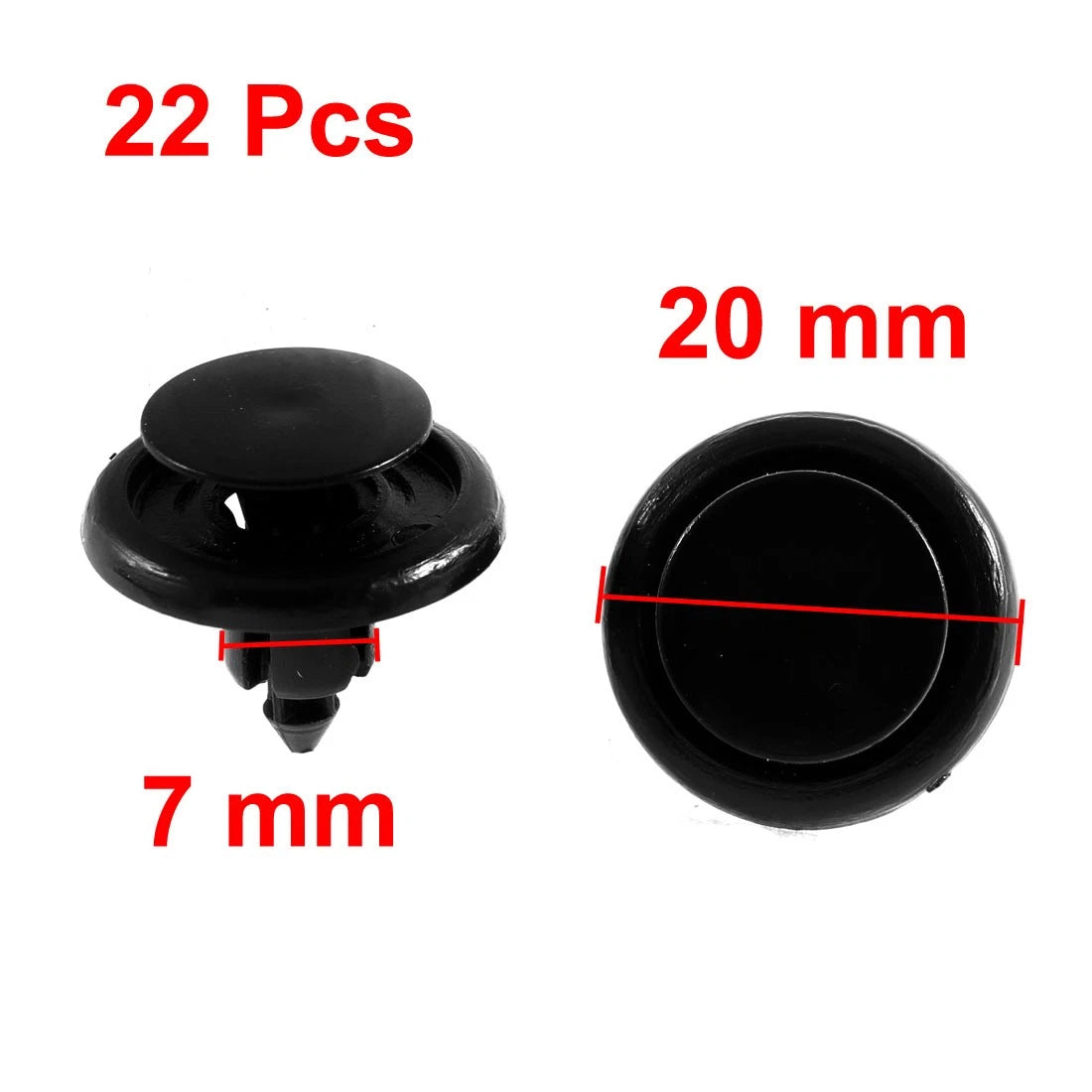 Set of 22 Plastic Rivet Push in Clips for Toyota 