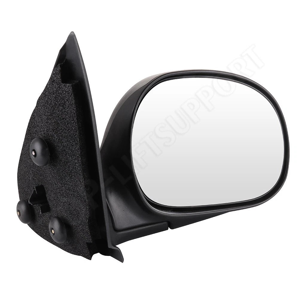 Set of 2 Black Manual Fold Exterior Mirrors for Ford F150 (1997–2004)