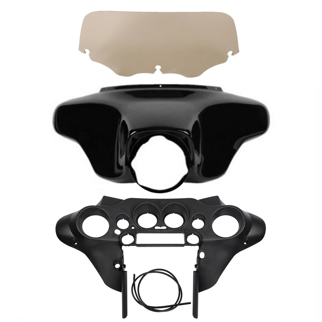 Batwing Inner Outer Fairings Windscreen for Harley Touring Electra Glide (1996–2013)