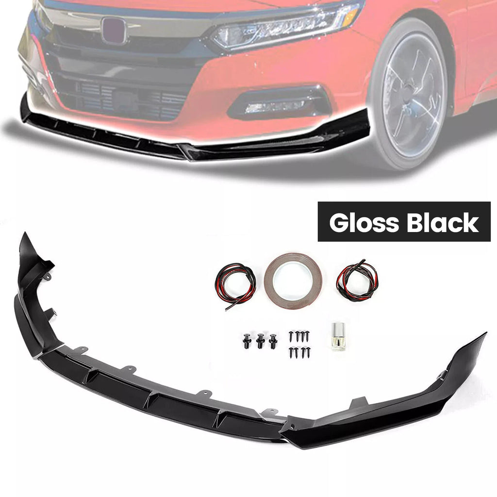 Front Bumper Lip Spoiler Splitter for Honda Accord Sport (2018–2020)