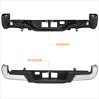 Polished Steel Rear Bumper Assembly for Toyota Tacoma (2016–2023)