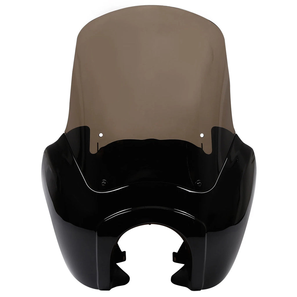 15" Black Front Fairing Windshield for Harley Dyna Super Wide Glide