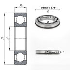 6012NR Deep Groove Ball Bearing for Scooter Skateboard Wheel (P0)