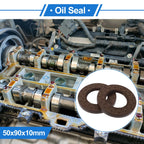 2X Oil Seal Rotary Shaft Seal for Various Models (50x90x10mm) FKM Rubber
