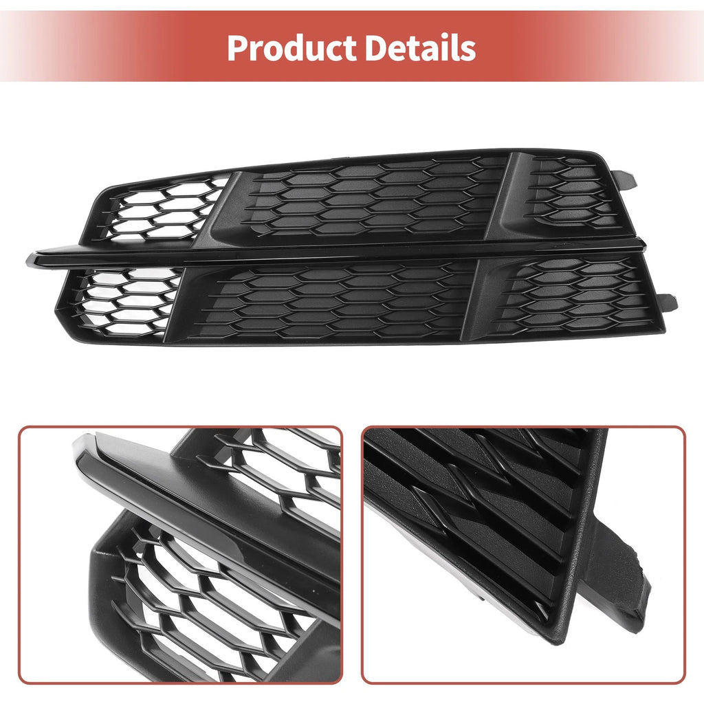 1pc Fog Light Grill for Audi A6 C7 S-Line (2012–2018) No. 4G0807681AN Black