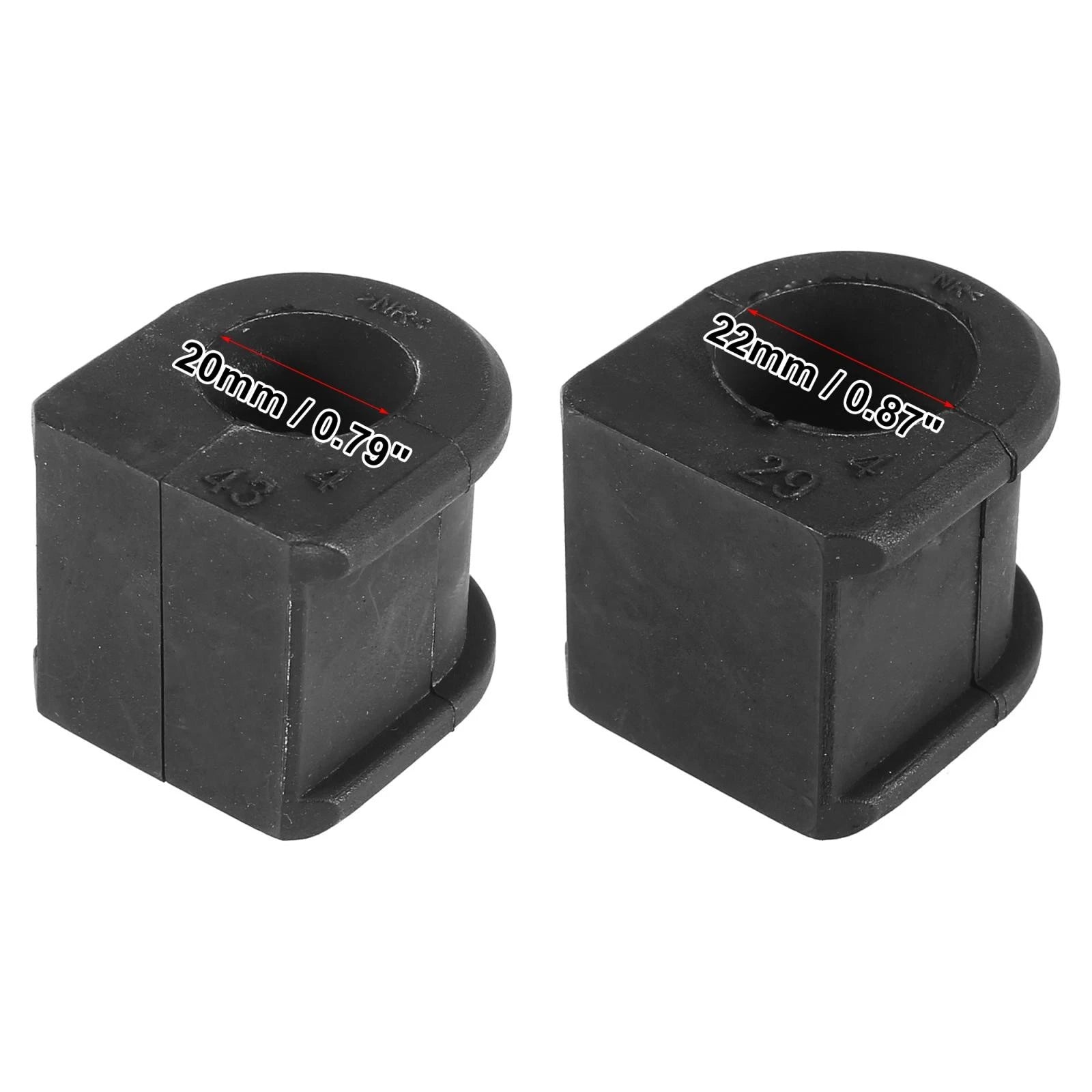 Pair Front Rear Stabilizer Sway Bar Bushing for Mazda (CC29-34-156C, C243-28-156D)