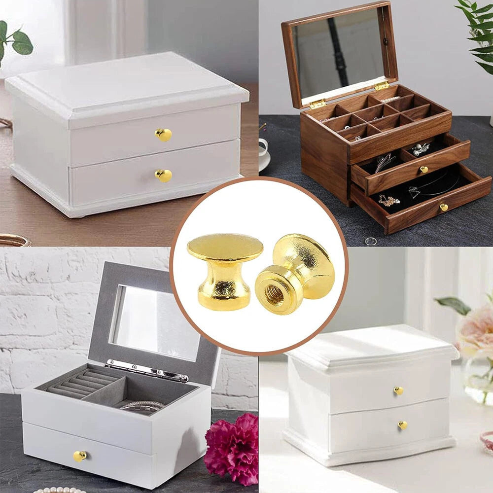 12Pcs Vintage Pull Handle Knob for Drawer Cabinet Jewelry Box Wardrobe