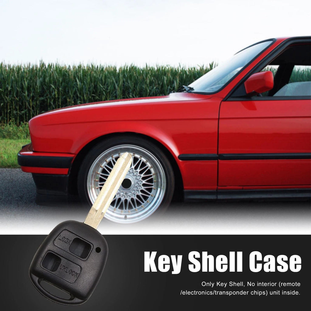 Key Fob Shell Case for Toyota Corolla Camry RAV4 (2000–2023) 2 Button