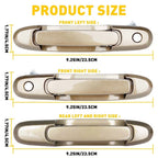 Set of 2 Outer Sliding Door Handles for Toyota Sienna (1998–2003)