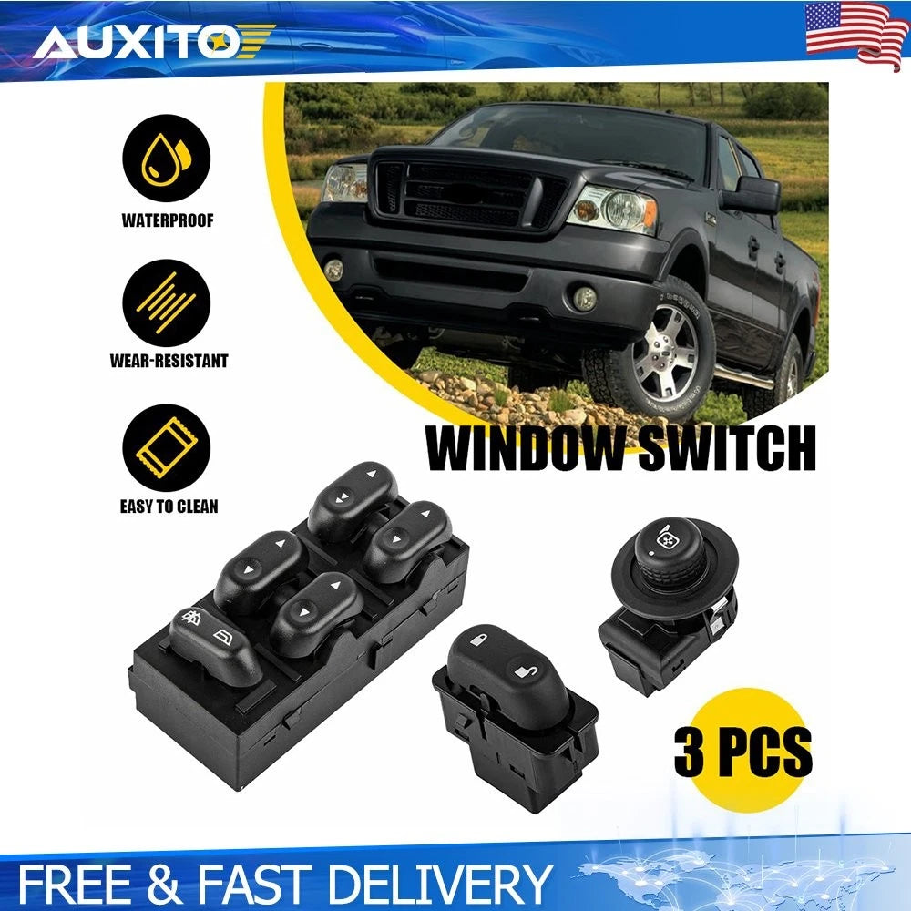 Power Window Mirror Door Lock Switch for Ford F-150 (2004–2007)
