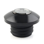 Black Motorcycle Fuel Gas Tank Oil Cap Cover for Harley Softail Dyna
