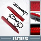 LED Rear Bumper Reflector Tail Light 265608990B for Nissan Sentra (2020–2023)