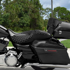 Driver Passenger Seat w/ Backrest for Harley Road Glide (2014–2023)