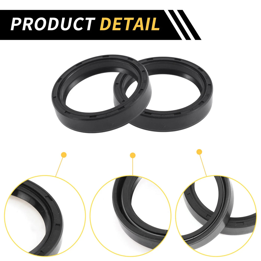 Set of 5 Oil Seal Rotary Shaft Seal NBR Rubber 40x50x10mm for Various Models