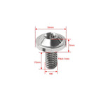 6 x M6x15mm Alloy Torx Head Screws for Bike Motorcycle
