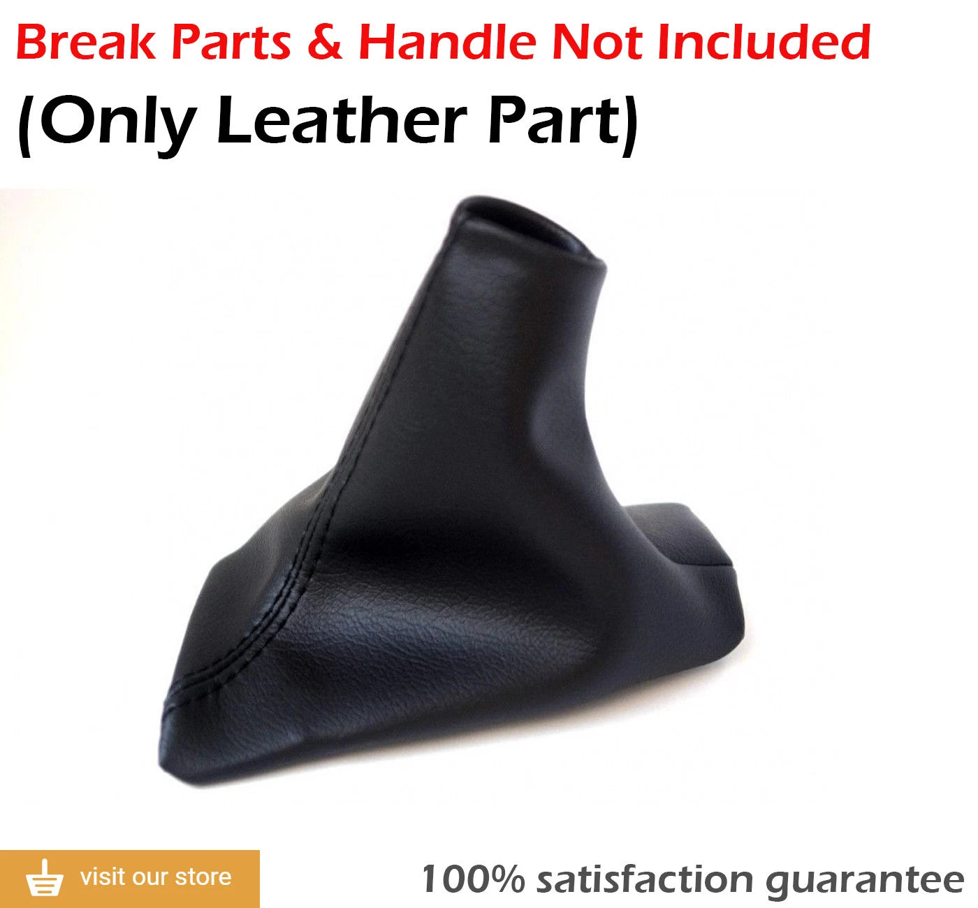 Emergency Brake Boot for Volvo S60 (2005–2008) Black Leather Synthetic