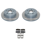 Set of 2 DuraGo Rear Rotors & Akebono ProACT Ceramic Pads for Equinox Terrain (2010–2017)