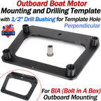 Drilling Template for BIA Outboard Boat Motor (1/2" Drill Bushing)