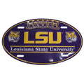 Decorative Football Wall Sign for LSU Louisiana State Tigers (12")