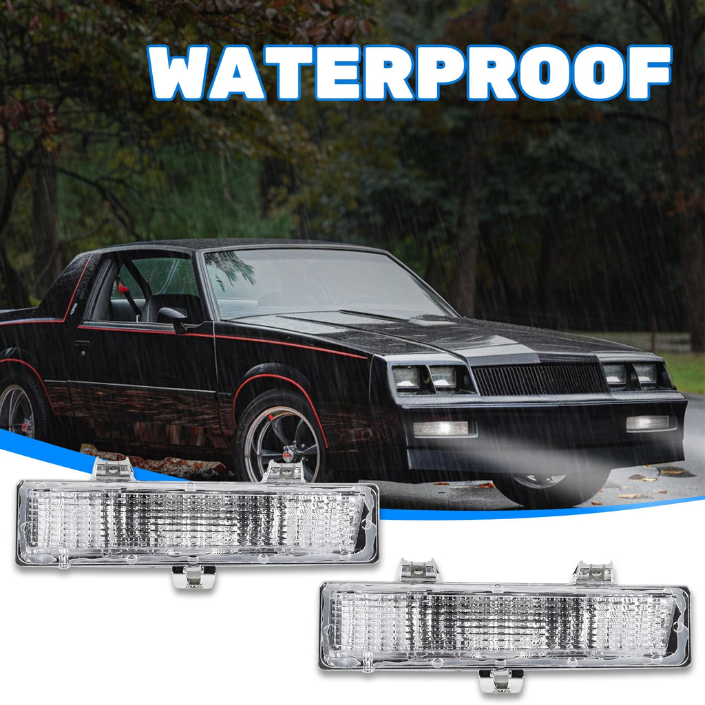 Set of 2 Front Park Turn Signal Lights for Chevrolet Monte Carlo SS (1981–1988)